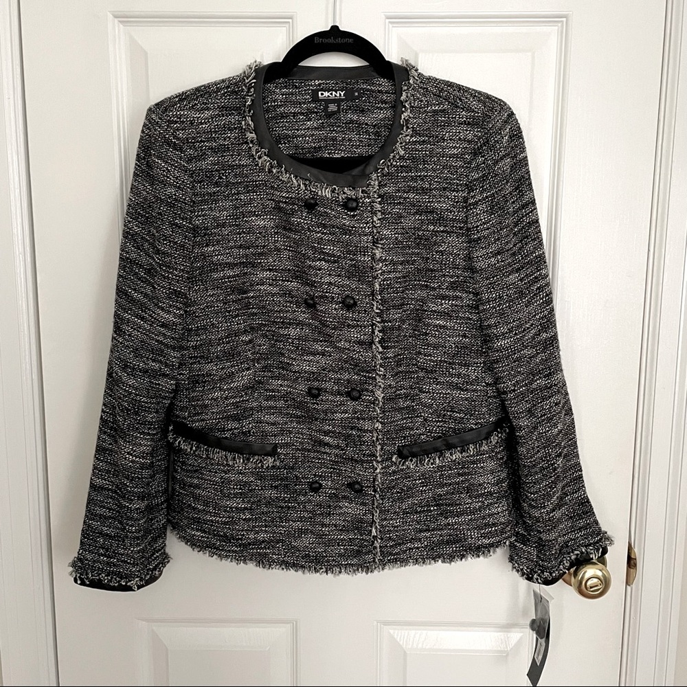 NWT DKNY tweed Jacket size 14